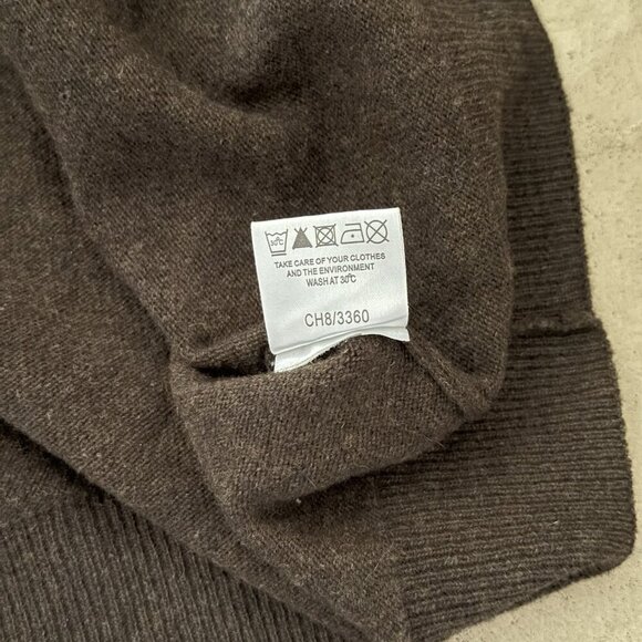 Stanfield Men’s Sweater Size L Brown 100% Lambswool V-Neck Pullover - Picture 7 of 7